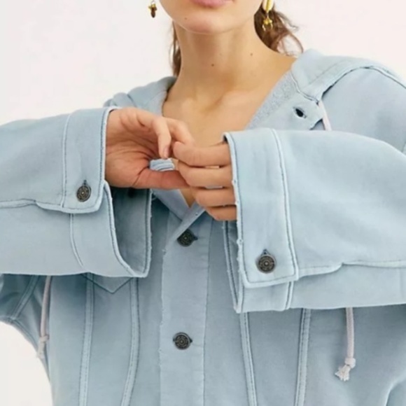 Free People Dreamers hooded Jacket - Picture 3 of 9